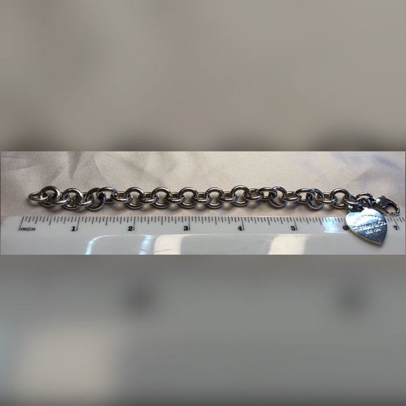 Tiffany RTT Heart Tag Bracelet 925 EUC - Picture 15 of 15